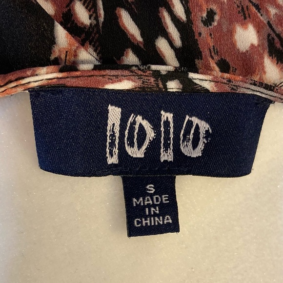 Feather Mini Dress Tunic Lolo Asymmetrical Long Sleeve Size Small S - Picture 9 of 11